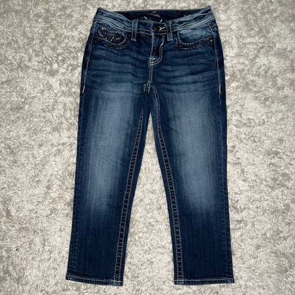 Women’s Vigoss Heritage Fit stitched denim capri size 4 length 21 - Picture 2 of 12